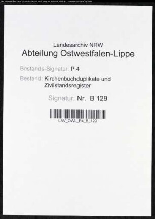 Heiratsbelege zum Zivilstandsregister von Herne (H 1812)