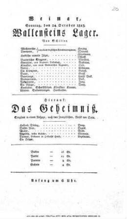 Wallensteins Lager