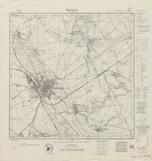 2656 (alte Nr.: 1243) Stargard in Pommern, Meßtischblatt (4cm - Karte)