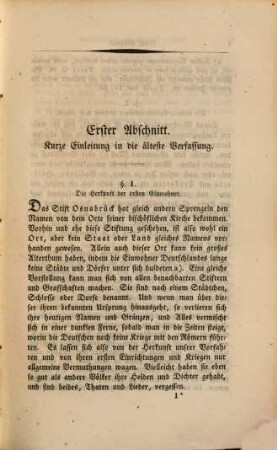 Justus Möser's sämmtliche Werke, 6. Osnabrückische Geschichte, 1