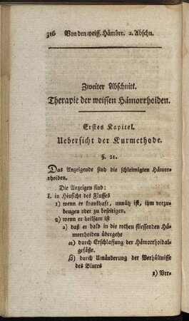 Zweiter Abschnitt. Therapie der weissen Hämorrhoiden.