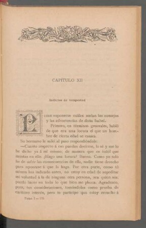 Capítulo XII - Indicios de tempestad