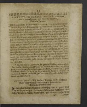 Excerpta ex Huberti Thomae Leodii.