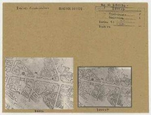 Planung der Bebauung zu beiden Seiten der Stalinallee zwischen Strausberger Platz und Frankfurter Tor. Berlin, Friedrichshain, Stalinallee (ab 1961 Karl-Marx-Allee)/Strausberger Platz/Schillingstraße/Landsberger Allee/Frankfurter Tor