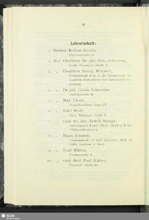 Lehrerschaft