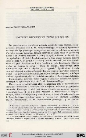 35: Portrety Mickiewicza przez Delacroix