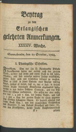 XXXXIV. Woche
