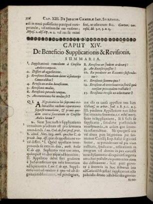 Caput XIV. De Beneficio Supplicationis & Revisionis.