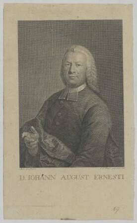 Bildnis des Iohann August Ernesti