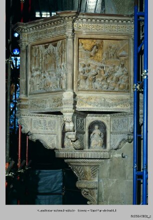 Kanzel mit Szenen aus dem Leben des Heiligen Franziskus - Pulpito