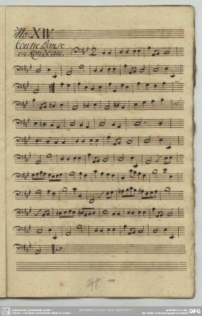 14. Anonymus, Contredanses, A-Dur