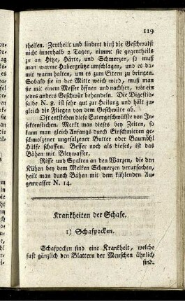 Krankheiten der Schafe.