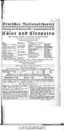 Cäsar und Cleopatra