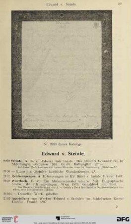 Edward v. Steinle (Nr. 2099-2245)