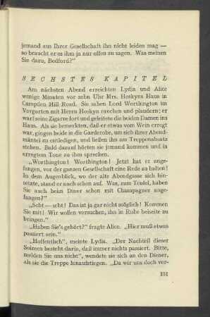 Sechstes Kapitel