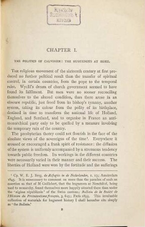 A history of the Huguenots of the dispersion at the recall of the Edict of Nantes : By Reginald Lane Poole