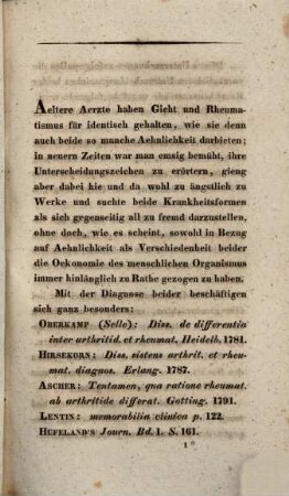 Einige Bemerkungen über den Unterschied zwischen Gicht und Rheumatismus : Inaugural-Abhandlung