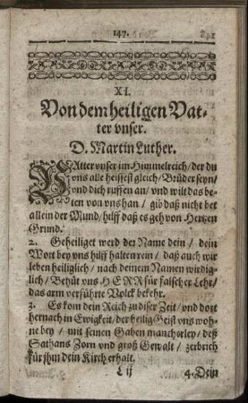 XI. Von dem heiligen Vatter unser.