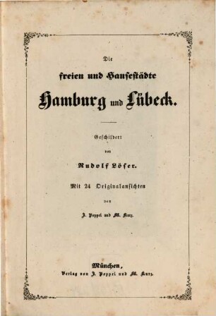 Die freien und Hansestädte Hamburg und Lübeck
