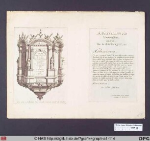 Links: Titelblatt der Reihe 'Livre d'Architecture d'Autels, et de Cheminées'.