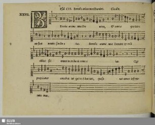 XXVII. Sermisy, Claudin de: Benedic anima mea Domino