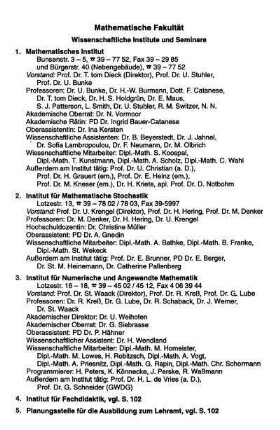 Mathematische Fakultät