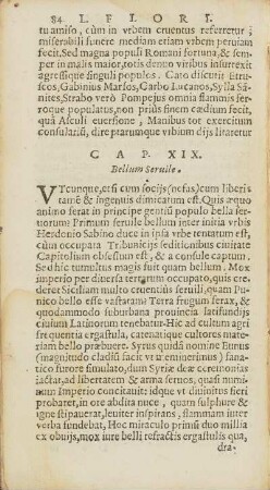 Cap. XIX. Bellum Seruile