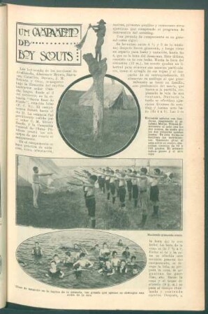 Un campamento de boy scouts
