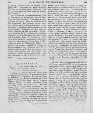 Schladen, F. H. L. : Preußen in den Jahren 1806 und 1807. Ein Tagebuch. Nebst einem Anhange verschiedener, in den Jahren 1807 bis 1809 verfaßter politischer Denkschriften. Mainz: Zabern 1845 (Beschluss von Nr. 250)