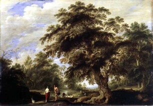 Landschaft mit Orpheus und Eurydike (?)