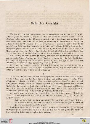 Rechtliches Gutachten