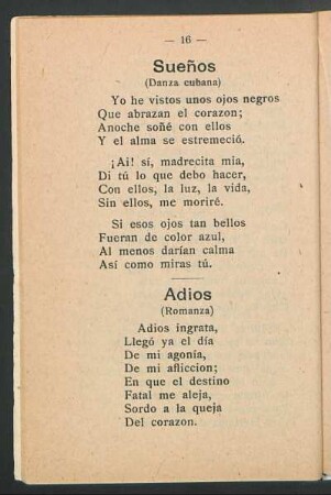 Adiós : (Romanza)