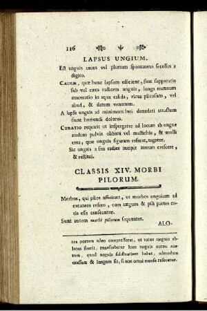 Classis XIV. Morbi Pilorum.