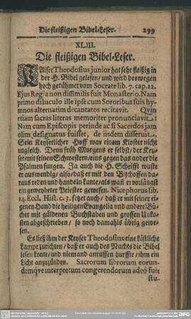 XLIII. Die fleißigen Bibel-Leser
