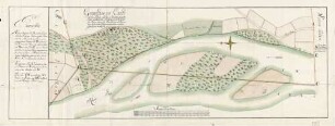 Geometische Carte über den Rhein und der in demselben liegenden Insul zwischen dem Haltinger und Neudorfer Bann, wovon die Abmessung und Opperation disseits des Rheins vorgenommen worden
