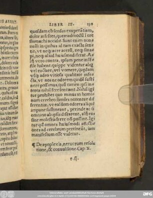 De apoplexia, nerucrum resolutione, & conuulsione. Cap. X.