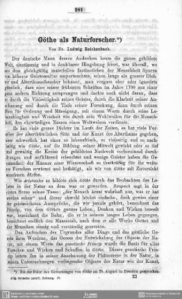 Göthe als Naturforscher
