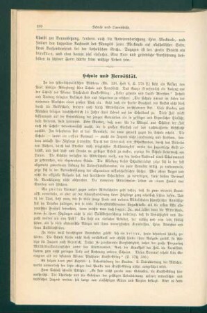 Schule und Nervosität