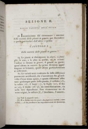 Sezione II. Delle Varieta' Dell' Ulivo.