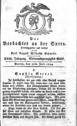 27. Stueck, 5. Juli 1824