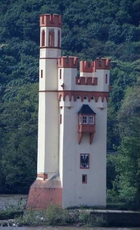Mäuseturm bei Bingen : Der Mäuseturm bei Bingen im Rhein, aufgenommen ca. 2001
