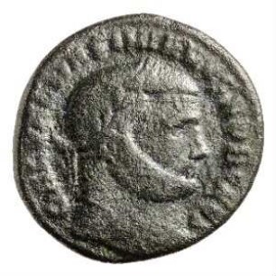 Münze, Follis, 300 - 301 n. Chr.