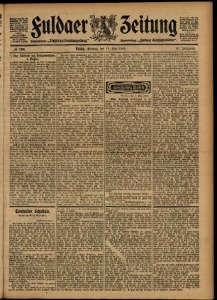 Ausgabe vom Montag, den 11. Mai 1903.