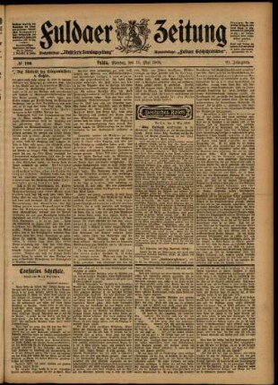 Ausgabe vom Montag, den 11. Mai 1903.