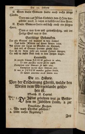 260-264, Die 10. Historie
