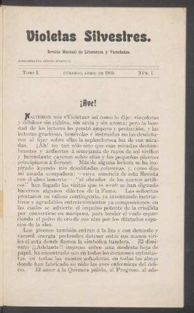 1905,1,1: año 1, núm. 1 (abril de 1905)