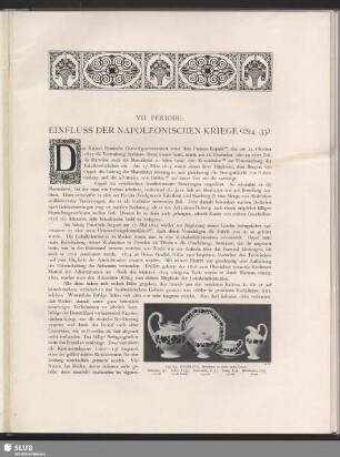 VII. Periode: Einfluss Der Napoleonischen Kriege (1814-33)