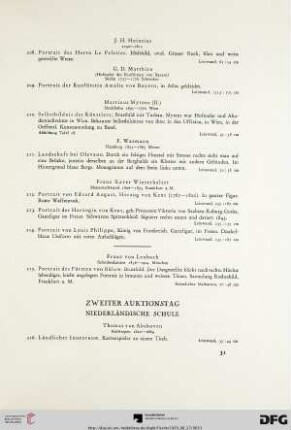 Zweiter Auktionstag (Nr. 216-381)