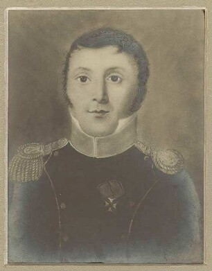 Theodor von Klapp, Oberst und Kommandeur 1835, Brustbild