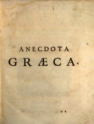 Anecdota graeca